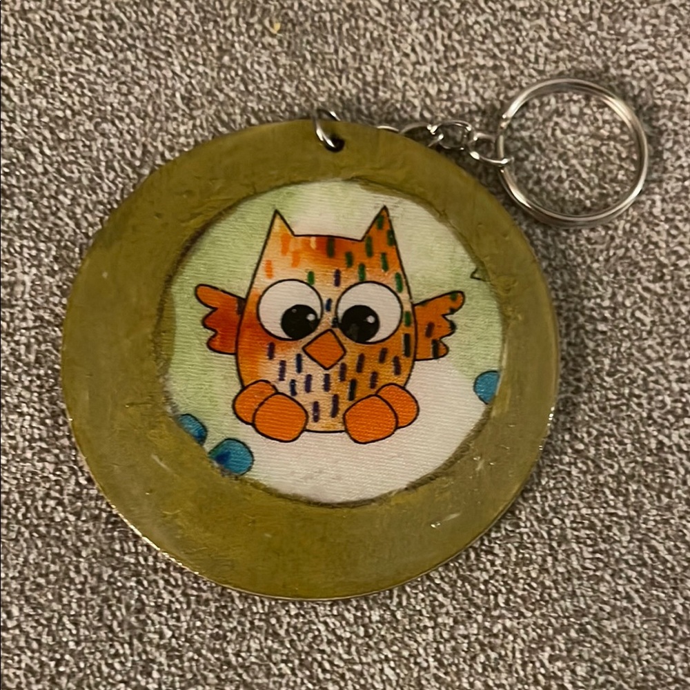 Colorful Owl Keychain
